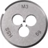 Kép 2/3 - KWB PROFESSIONAL HSS ROUND DIE kézi menetmetsző menetemelkedés: 0.5   M3   25 mm  49444003