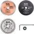 Kép 1/3 - KWB PROFI HSS, HM, TCT, DIAMAND MINI SAW BLADE SET
mini körfűrészlap klt. 5 db
HSS 85 x 10 mm  HM, TCT 85 x 10 mm  GYÉMÁNT: 85 x 10 mm