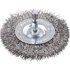 Kép 2/4 - KWB PROFI INOX WHEEL BRUSH WITH STAINLESS STEEL WIRE CRIMPED csapos kerékkefe normál vastag durva  0,3 x 75 x 6 mm    49609830