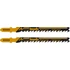 Kép 2/4 - KWB PROFI HCS JIGSAW BLADE szúrófűrészlap 2 db fog távolság: 4,0 mm  100/75 mm   durva egyenes vágás    49620420