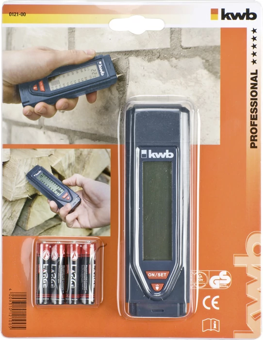 KWB PROFESSIONAL DAMP METER FOR WOOD AND BUILDING MATERIALS   fa, tűzifa, falazat nedvességmérő     49012100
