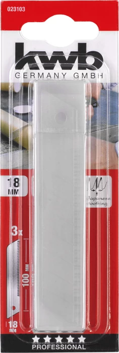 KWB PROFESSIONAL SPARE SAW BLADES SET WITH JAPANESE TOOTHING  japán fűrész fogazású vágópenge  3 db  18 x 100 mm    49023103