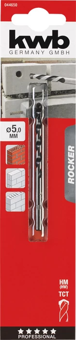 KWB EXPERT HM, TCT ROCKER® CONCRETE AND MASONRY DRILL BIT  hengeres kőzetfúrószár  85/50 x 5,0 mm   49044650