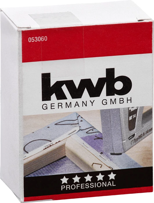 KWB PROFI HIGH QUALITY STEEL STAPLES Type 053 tűzőkapocs 11,4 x 6 mm  5000 db  49053060