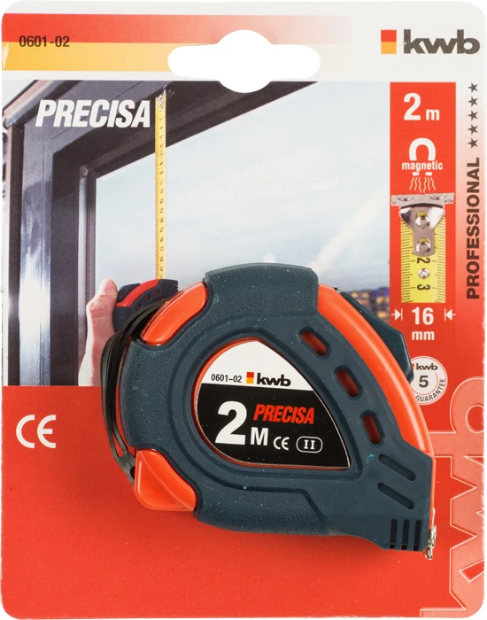 KWB PROFESSIONAL PRECISA STEEL TAPE MEASURE class II mérőszalag   16 mm x 2 m  49060102