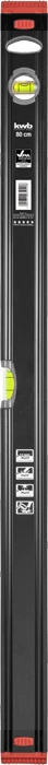 KWB PROFESSIONAL ALUMINIUM SPIRIT LEVELVPA által tesztelt és minősített precíz vízmérték függőleges és vízszintes libellákkal 800 mm  49065080