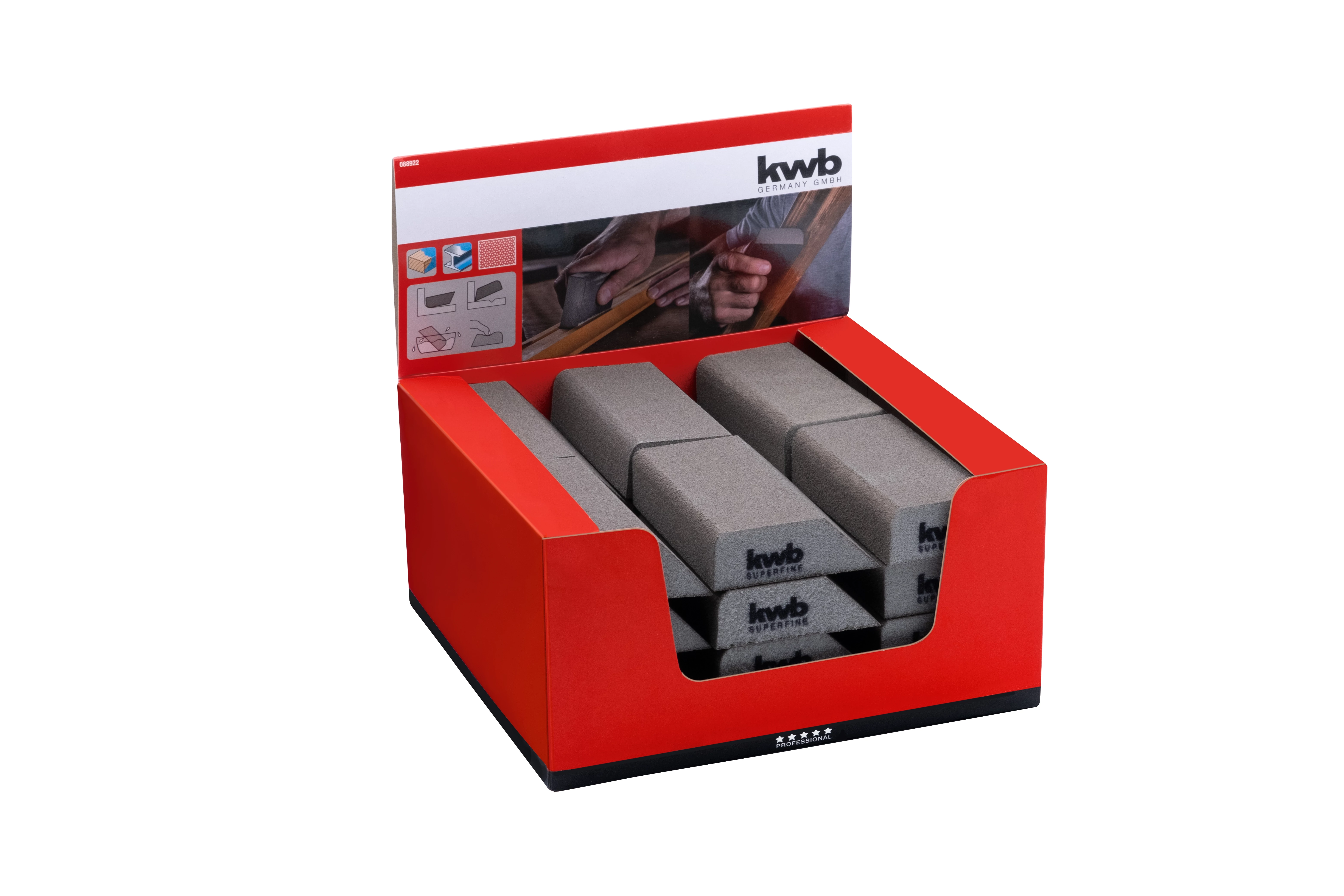 KWB EXPERT ROUNDED AND BEVELLED SANDING SPONGES