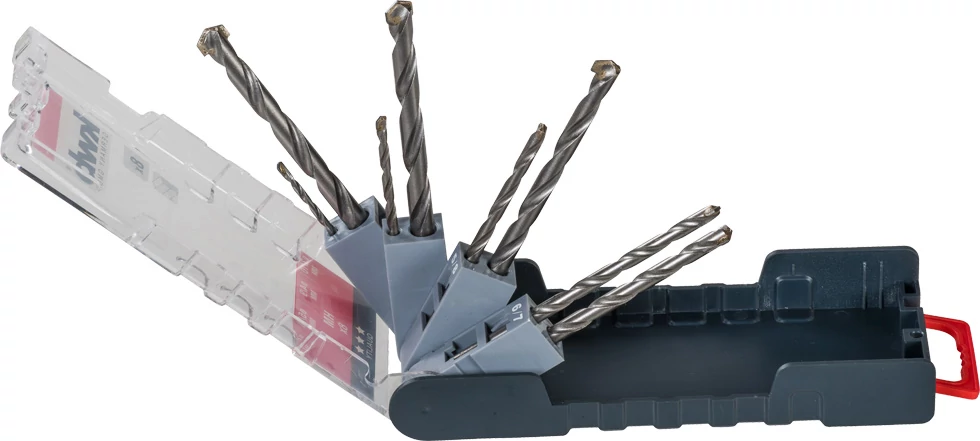 KWB CLASSIC HM, TCT HAMMER DRILL BIT SEThengeres fúrószár klt.  8 db   3, 4, 5, 6, 7, 8, 9, 10 mm49109145  