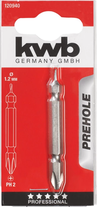 KWB EXPERT PREHOL BIT  PH2 behajtó bit és a fúró kombinációja  49120940 