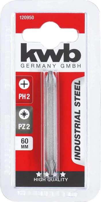 KWB CLASSIC STEEL DOUBLE BIT dupla bit PH2 és PZ2    49120950