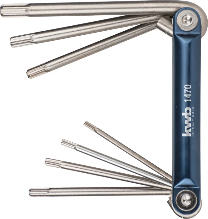 KWB EXPERT CrV T-KEY WRENCH SETDIN 911 CrV acél nikkel bevont összecsukható torx klt. 7 db    49147000