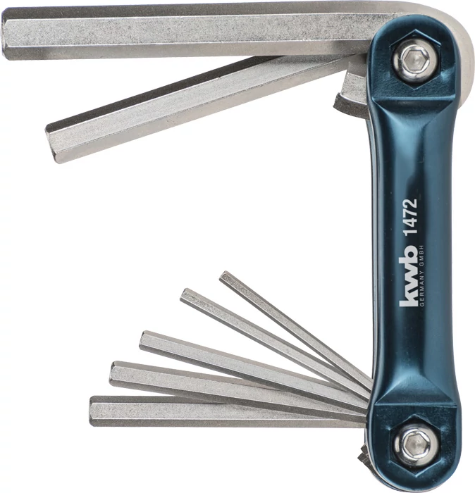 KWB EXPERT HEXAGON KEY SETDIN 911, CrV acél nikkel bevont összecsukható hexagon klt. 7 db    49147200