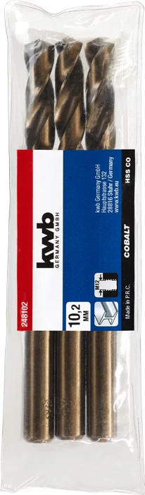 KWB PROFESSIONAL HSS-G CO TWIST METAL DRILL hengeres fémfúrószár  10,2 mm   49248102