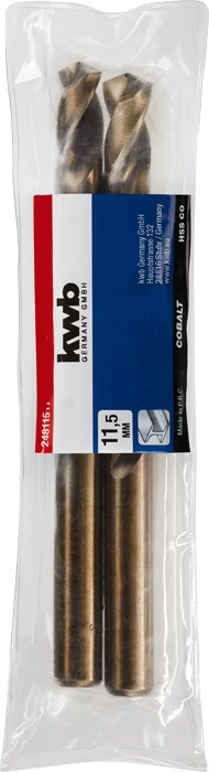KWB PROFESSIONAL HSS-G CO TWIST METAL DRILL hengeres fémfúrószár  11,5 mm   49248115