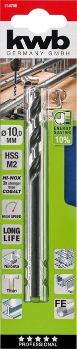 KWB PROFESSIONAL HI-NOX HSS-M2 METAL DRILLhengeres fémfúrószár  133 x 63 x 10,0 mm49258700