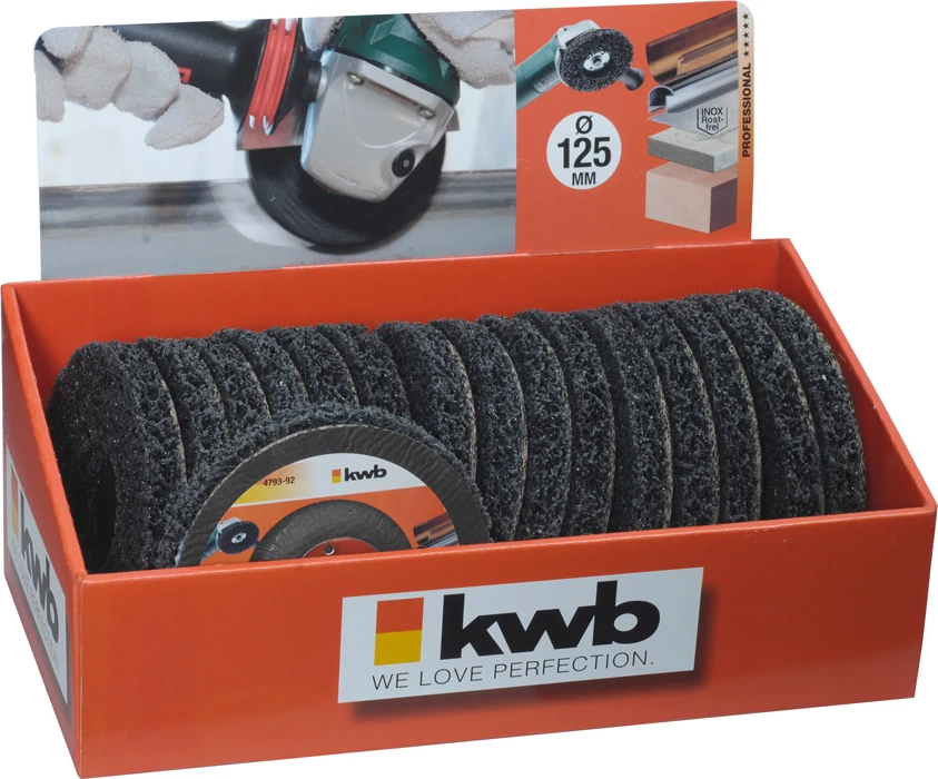 KWB PROFESSIONAL POLYCARBIDE CLEANING WHEEL polikarbonát tisztitó tárcsa 125 x 22,23 mm     49479392