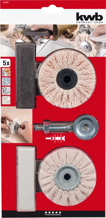 KWB PROFESSIONAL STANDARD POLISHING SET szabványos A1382 : G1402ó készlet 6 részes    49485300