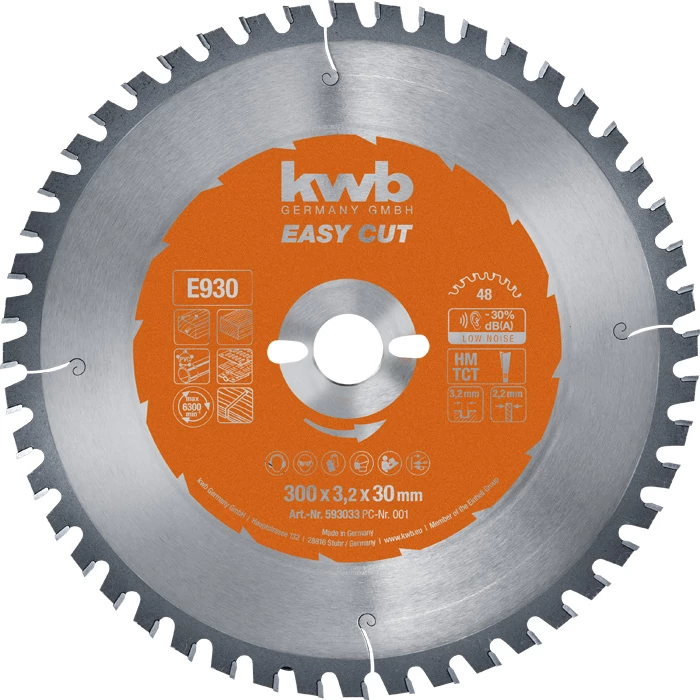 KWB PROFESSIONAL EASY CUT TCT  300 x 30 x 2,2 mm  fogak: 48    49593033