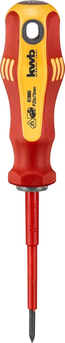 KWB PROFESSIONAL GS VDE INSULATED 1000V POZIDRIV SCREWDRIVER
PZ0  75 mm