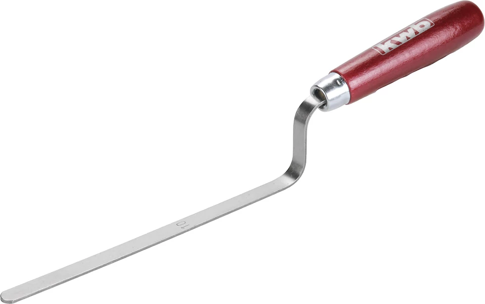 KWB PROFESSIONAL TUCK POINTERS
hosszú edzett acél kőműves fugavas lakkozott fa markolattal,
ideális tégla- és tömbfugázáshoz  180 x 12 mm  német gyártás